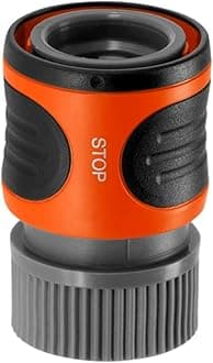 GARDENA (36918) Female Threads Garden Hose Connector with Water Stop