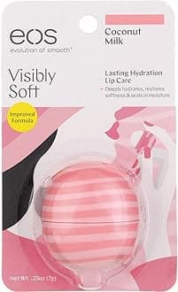 Super Soft Shea Lip Balm, Coconut Milk 0.25 oz (Pack of 6)