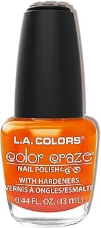 L.A. COLORS Color Craze Nail Polish, Tangerine CNP503