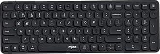 Rapoo E9350L Keyboard Wireless Rechargeable US Layout Silent 4 Devices Simultaneous Connection with Tenkeyless Ultra-thin Indicator Light 90 Days Battery Life 99 Keys Keyboard Compatible with Windows