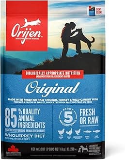 Original Dry Dog Food, Grain Free Dog Food for All Life Stages, Fresh or Raw Ingredients, 6 Kg