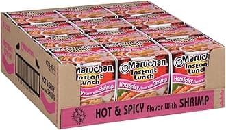 Instant Lunch Hot and Spicy Flavour with Shrimp Ramen Noodle Soup 64 g