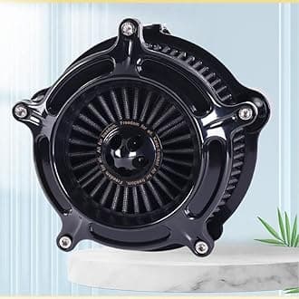 For harley davidson Sportster Air Cleaner filter street road glide M8 softail dyna 103 107 114 117 air intake Road King touring (Gloss Black - Gray Filter, Model E : 2024-UP Touring & 2025-UP Softail)