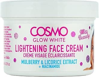 Cosmo Glow White Lightening Face Cream 125ml | Mulberry and Licorice Extract | Protects Skin Against Dryness | Skin Care | For Men and Women
