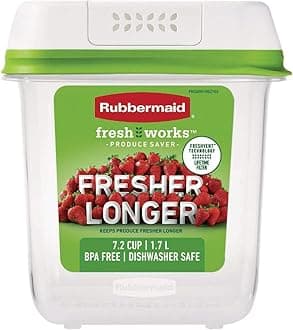 FreshWorks Saver, Medium Produce Storage Container, 7.2-Cup, Clear