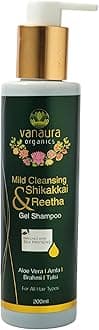 Natural Herbal Hair Shampoo Shikakkai and Reetha Mild Cleansing gel shampoo 200 ML