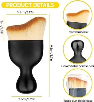 Sounce 5 in 1 Car Cleaning Kit Microfiber Duster with Long Handle Cleaning Brush Exteriror and Interiror Cleaning Cloth Ac Vent Cleaner Brush, Motorbike, SUVs Car Cleaning Kit