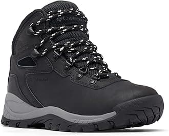 Columbia Women's Newton Ridge Plus mid rise hiking boots, Black (Black x Chalk), 10 UK