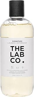 The Lab Co. Signature Laundry Detergent Wash. Fragranced with Orange and Lavender. 300ml for up to 20 washes. Non-Bio. For machine washing and hand-washing.