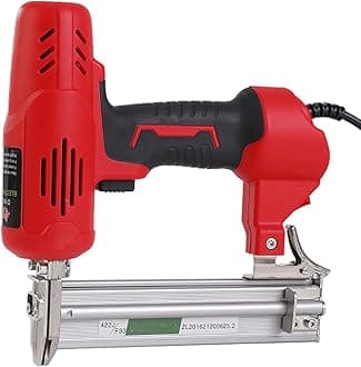 Electric Nail Gun, Framing Nailer, Wood Frame Stapler DIY Furniture Construction Nail Electric Tool Nails Carpentry Woodworking Tools 2600W 220V 100 Nails Portable (Orange F30)