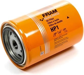 FRAM HP1 Spin-On Racing Oil Filter for High-Performance Racing Street Cars, Durable Heavy-Duty Replacement Engine Oil Filter