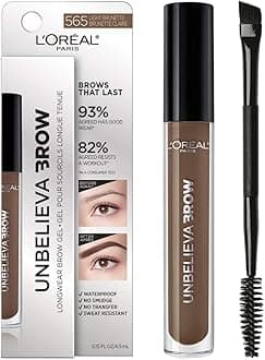 Unbelieva-Brow Longwear Waterproof Tinted Brow Gel, Smudge-resistant, Transfer- Proof, Quick Drying, Easy and quick application with precise brush, Light Brunette, 0.15 fl. oz.