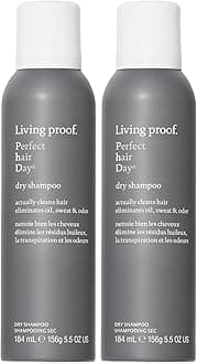 Living Proof Perfect Hair Day Dry Shampoo – Absorbs Oil, Sweat, Odor, Cleans Hair, Fresh Scent, Detoxifies Scalp for Women and Men