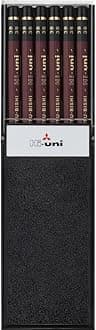 Uni Wooden Pencil, 3B, Box of 12 (HU3B)