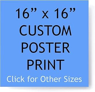 - Pera Print - Custom Poster Print - Upload Your Image/Photo - Personalized Photo Prints, Create Your Own Poster - Print Any Photos, Images - 16 x 16 inches
