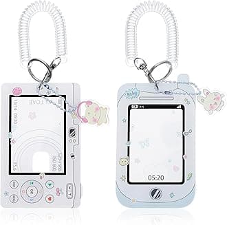 2Pcs Photocard Holder, Photocard Holder Keychain, ID Badge Holders Lanyards for ID Badge, Acrylic Protective Photocards Holders for School Office