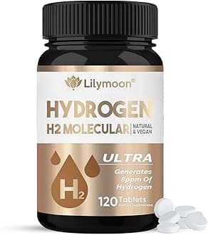 Hydrogen Water Tablets, Hydrogen Water with Magnesium Support Brain Health and Cognitive Function, Keep Energy and Promote Metabolism (120 Tablets)