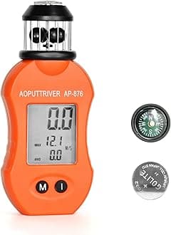 Wind Gauge Air Flow Meter, Cup Type, Compass AP-876, Small Handheld Anemometer, HVAC Drone, Wind Direction, Outdoor, Auto Off, Japanese Instruction Manual Included (English Language Not Guaranteed) -