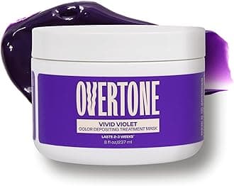 oVertone Color Depositing Semi-Permanent Hair Dye Conditioner - 8 oz For Natural & Color-Treated Hair, Moisturizing Shea Butter & Coconut Oil - Vegan & Cruelty-Free, Extreme Purple
