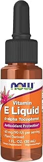NOW Supplements, Natural Vitamin E Liquid (D-Alpha Tocopherol), Antioxidant Protection, 1 Ounce