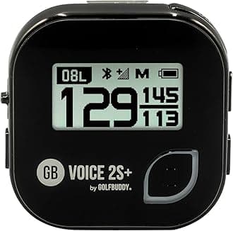 Golf Buddy Voice 2 SE Talking GPS Rangefinder, 20 Hours Battery Life Golf Distance Range Finder, Preloaded with 40,000 Worldwide Courses, Easy-to-use Golf Navigation for Hat (Black)