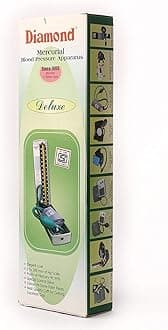 Diamond Mercurial Arm Blood Pressure Monitor Apparatus, Deluxe (Gray), Multicolor
