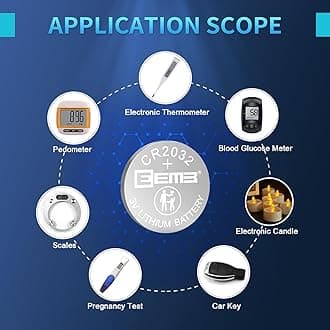 EEMB 20PACK 2032 Batteries - High Performance CR2032 3V Lithium Battery, Button Coin Cell DL2032, ECR2032, LM2032 for Watches, Calculators, AirTag, Key Fobs, Smart Sensors