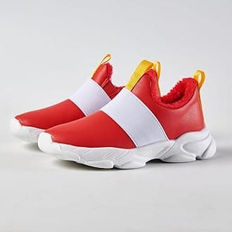 Sneakers for Boys Kids Red Shoes Birthday Party Gift with Rings and Gems