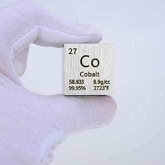 BFLCTGCF Cobalt Metal Density Cube Pure Metal High Density Element Cube for Element Collections Lab Experiment Material Hobbies DIY Teacher Science Creative Gift (CO 1inch)