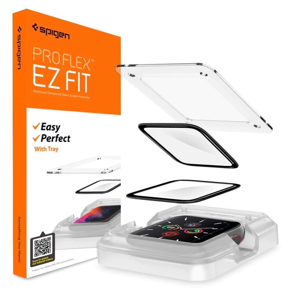 Spigen PET Proflex Ez Fit Screen Protector Guard For Apple Watch Se (2022/2020) / 6/5 / 4 (44Mm) - 2 Pack