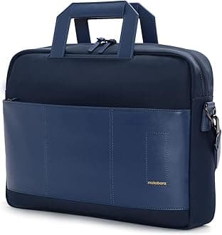 The Briefcase With Adjustable Shoulder Strap Vegan Leather, Water Resistant, Fits upto 15.6" Laptops (Unisex)
