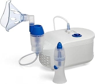 – OMRON C102 Total 2-in-1 Nebuliser with Nasal Shower - Combined Nebulizer Machine Adults & Kids to Treat Respiratory Conditions Like Asthma; Provides Allergy, Cough and Cold Symptom Relief at Home