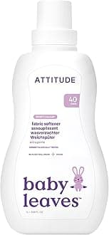 ATTITUDE Baby Fabric Softener, Plant and Mineral-Based Ingredients, HE Compatible, Vegan and Cruelty-free Laundry and Household Products, Sweet Lullaby, 40 Loads, 33.8 Fl Oz