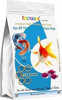 High Protein Fish Food For Tropical And Pond Fish | Aquarium Fish Food For Adult Small & Medium Tropical Fishes (1.8Mm Pellets, 450G)