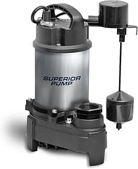 Superior Pump 92751 3/4 HP Stainless Steel and Cast Iron Sump Pump