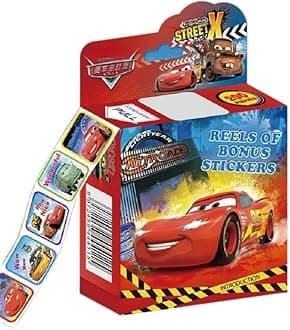 200pcs Kids Toddlers Princess Elsa Mickey Mouse Dinosaur Stickers Party Bag Fillers Boys Girls Teachers as Reward Craft Scrapbooking in Box Gift Set (Cars)