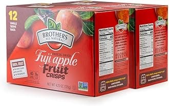 Brothers-ALL-Natural Fuji Apple Crisps, 0.35-Ounce Bags, 24 Count (00017)
