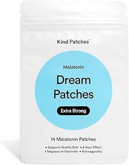 - Kind Patches Melatonin Dream Patches Extra Strong - Sleep Patches - Sleep Aid with Ashwagandha and Magnesium for Rest - 14 Count
