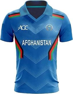 Cricket T-Shirt Sports Jersey Top – Men Women Unisex Short Sleeve Cricket Shirt for Australia India Pakistan England Afghanistan Sri Lanka Breathable Lightweight Sportswear