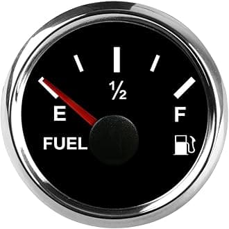 ELING Universal Fuel Level Gauge Meter 0-190ohm Signal 2"(52mm) With Backlight 9-32V