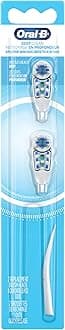 Oral-B Deep Clean Battery Powered Toothbrush Replacement Brush Heads Refill, Soft, 2 Count
