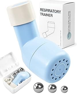 Lung Exerciser & Mucus Relief Device Breathing Trainers Breathing Aid Expands Airway (OPEP) Therapy Method Mucus Clearing Relief Remover for Help Cleaning Lung Mucus