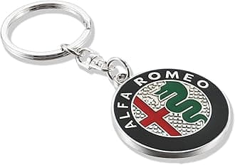 Creative Car Logo Keychain for Car 3D Chrome Metal Alloy Key Chain Gifts for Women and Men Keyring Universal Size