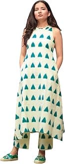 Leriya Fashion Women Rayon Knee Length Kurta Pant Set