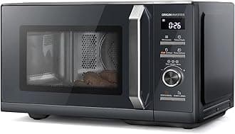25L Solo 900W Microwave Oven in a Stunning Sleek Morandi Grey Colour. With Origin Inverter, Chef Defrost, 10 Power Levels, 7 Auto Menus, Easy Clean, MW3-AM25PFI(MG)