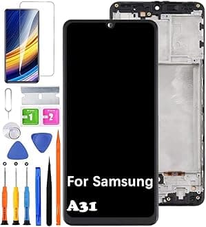 for Samsung A31 Screen Replacement with Frame INCELL for Samsung A315F A315G/DS A315G A315N LCD Display Touch Digitizer Assembly with Repair Part Tools（No Fingerprint Function）