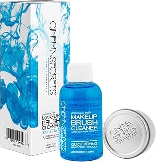 Original Blue Vanilla Makeup Brush Cleaner Kit - Professional Cleanser + Cleansing Tin for Makeup Brushes - Quick-Dry, Rinse-Free Formula - Removes Stubborn Waterproof Make Up