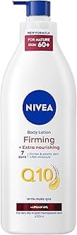 NIVEA Q10 60+ Mature Skin Body Lotion (400ml), Nourishing Firming Cream with Q10 and Argan Oil, NIVEA 72H Moisturising Cream for Ageing and Mature Skin