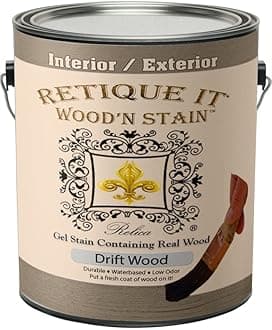 Retique It Wood'n Stain - Liquid Wood Gel Stain Interior/Exterior (128 oz (Gallon), 65 Drift Wood)