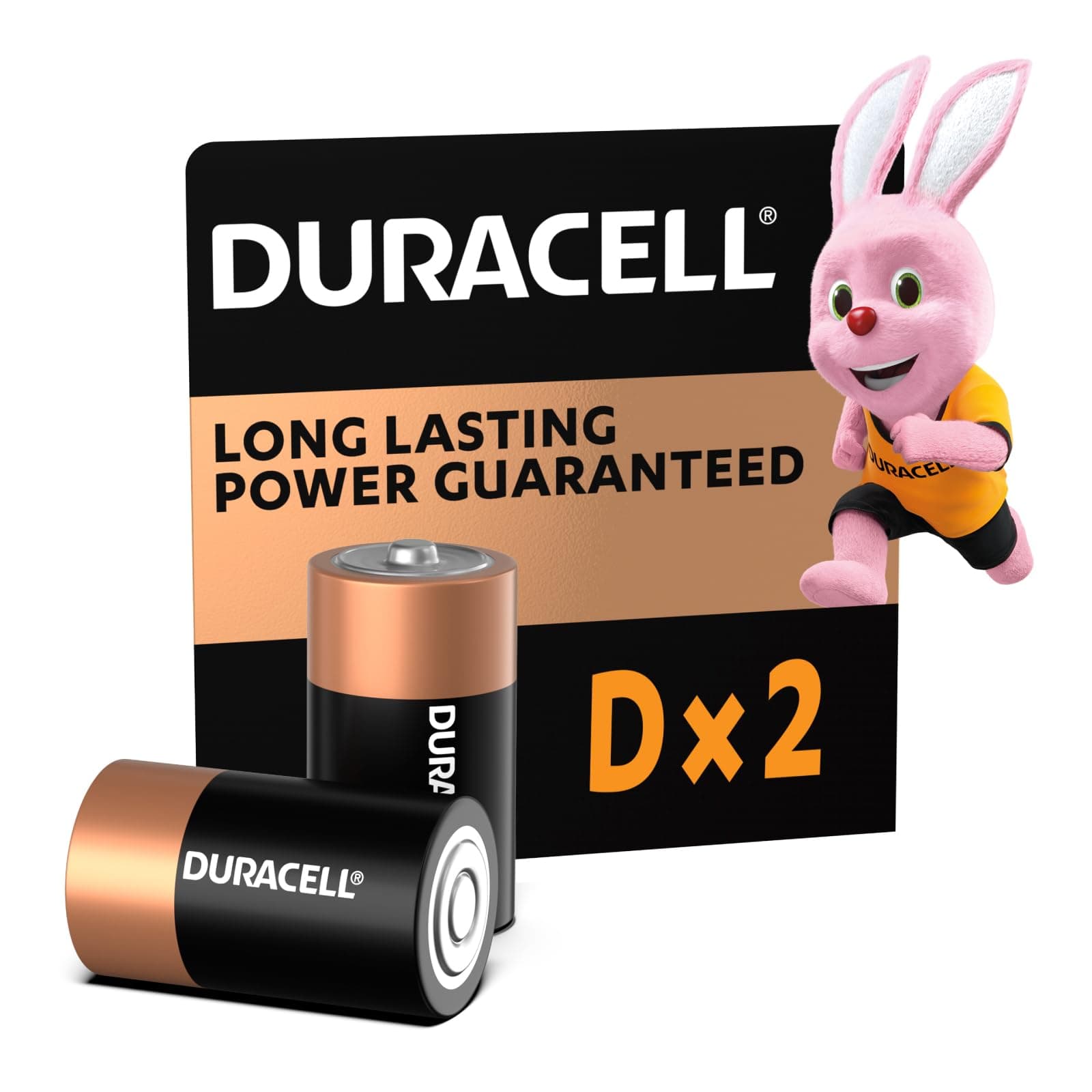 Alkaline D Batteries 2 Count